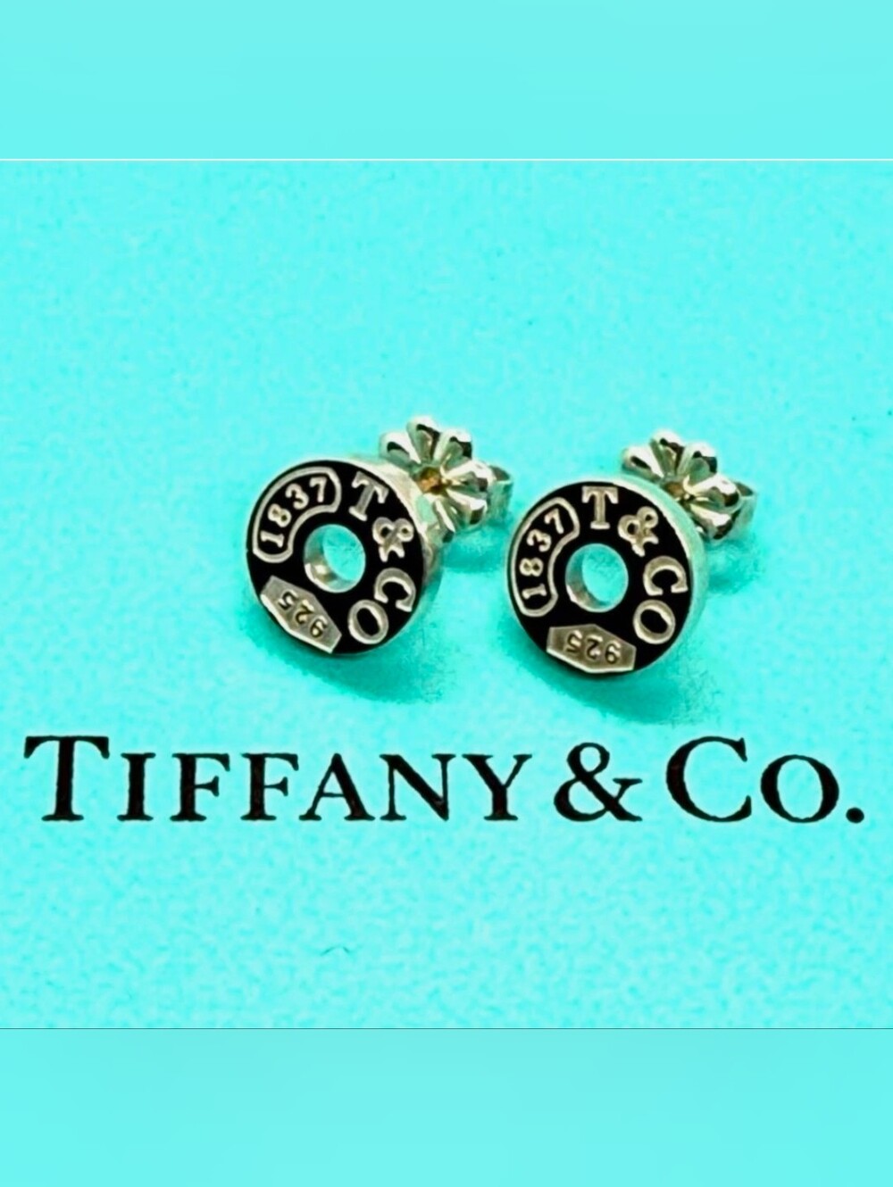 Tiffany & Co. 1837 Circle Round Stud Earrings